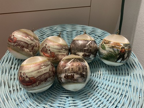 Vintage currier ives spun - ives,