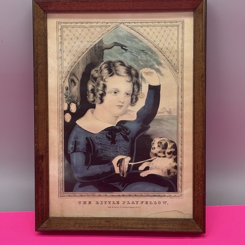 Antique framed currier - antique, my